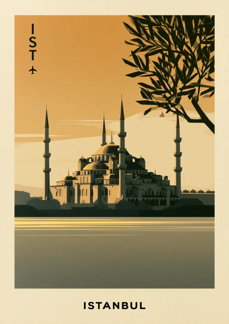 Plakat podróżniczy Istanbul IST