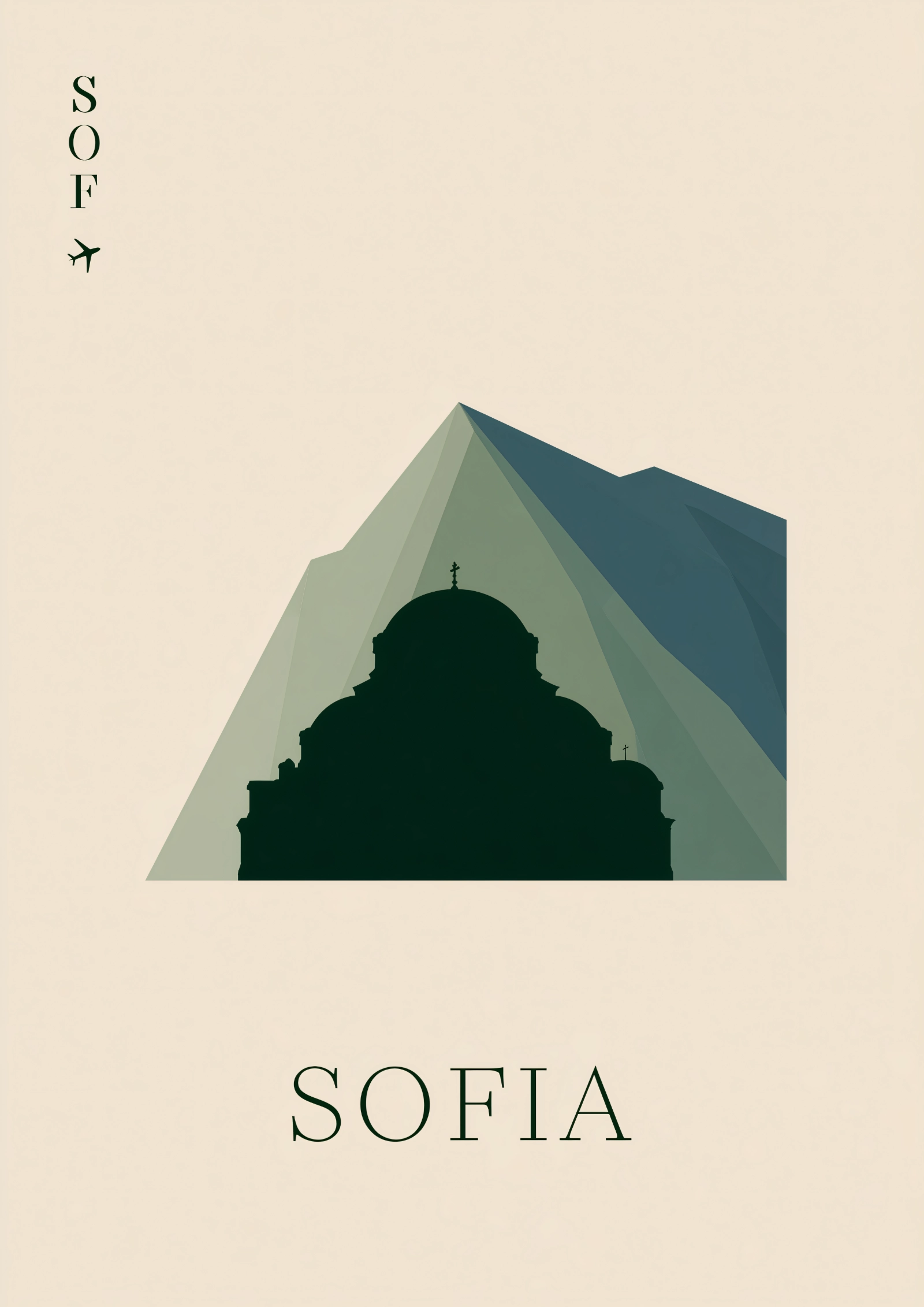 Plakat podróżniczy Sofia SOF
